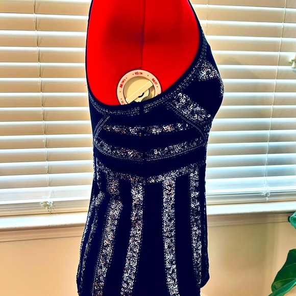Sequined Racerback Tank Top - Picture 2 of 7